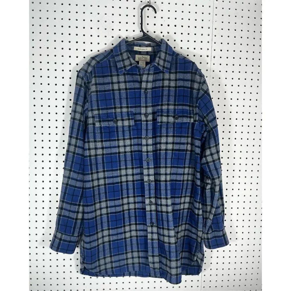L.L Bean button down flannel shirt